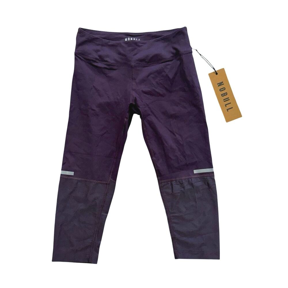 NWT NOBULL Women's Running Crop Leggings Plum Purple Size M